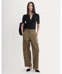 Wide-Leg Cargo Trouser in Buttersmooth