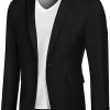 Mens Sport Coat Casual Blazer One Button Business Suit Jacket