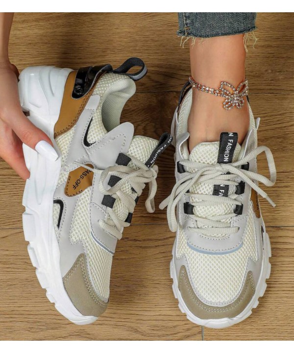 Athletic Chunky Sneakers, Unisex Fashion Walking Shoes